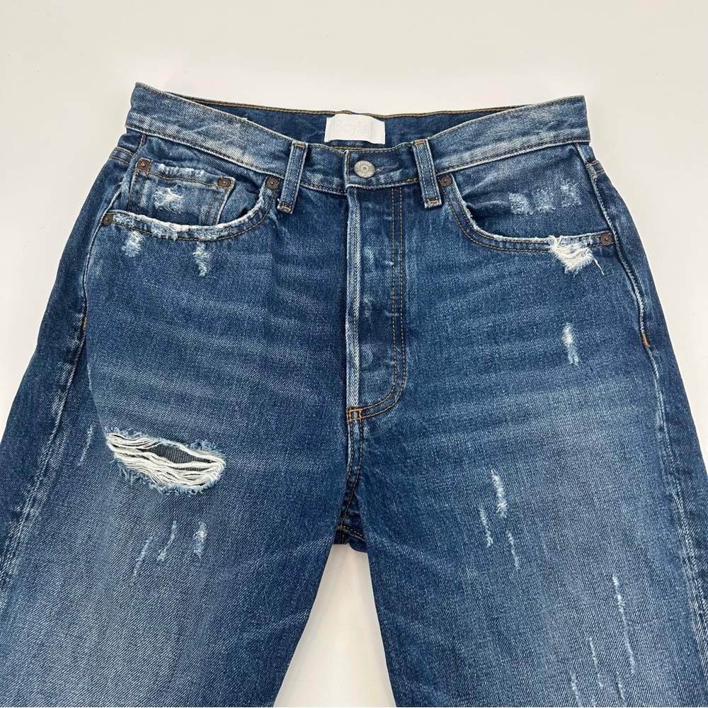 Boyish Billy Jeans in Mame Wash Heavily Distressed Button Fly Women’s Size 28 - Picture 3 of 16